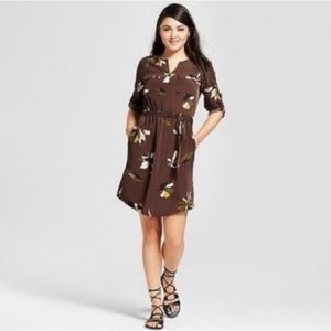 Mossimo Supply Co. brown floral Dress